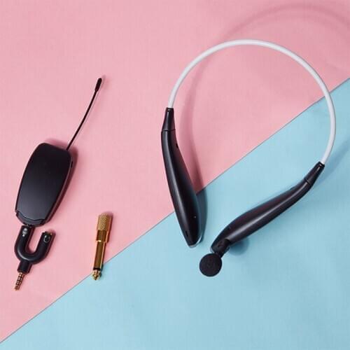 2020 New Uhf Neck Mounted Microphone 3.5Mm Teaching Speech Portable Microphone Wireless Microphone