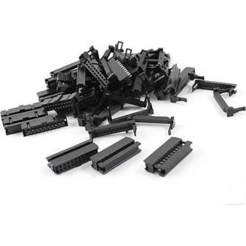25 Pcs IDC Cable Connector FC-20P 20Pin Female Header 2.54mm Pitch
