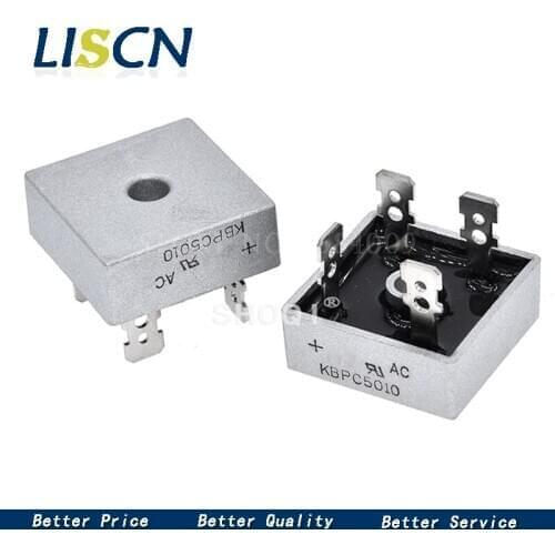5PCS/LOT KBPC5010 50A 1000V Diode Bridge Rectifier kbpc5010 5010 power rectifier