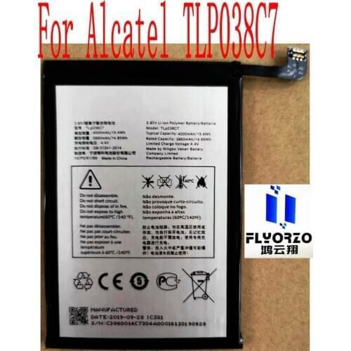 New High Quality 4000mAh TLP038C7 Battery For Alcatel TLP038C7 Mobile Phone