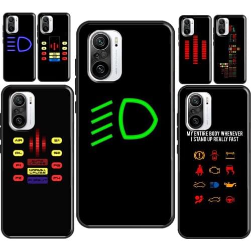 Car Dashboard Graphic For Xiaomi Mi 11 Pro 10T 9T Mi Note 10 Lite A1 A2 A3 Cover For POCO X3 Pro M3 F2 F3 Case