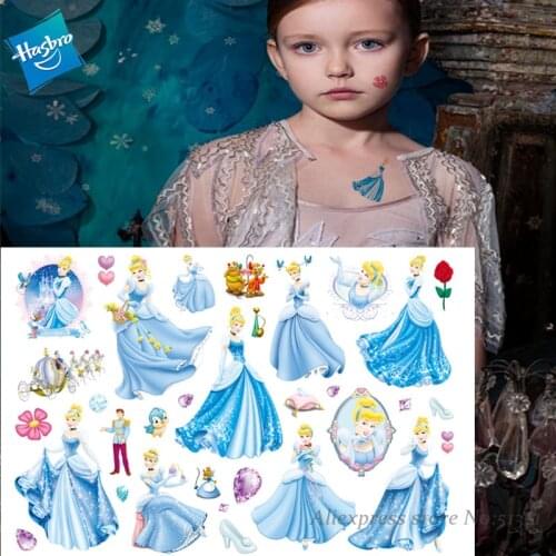 Hasbro Mermaid Princess Arie Children Cartoon Temporary Tattoo Sticker For Girl Cartoon Princess Toy Waterproof Girl Gift