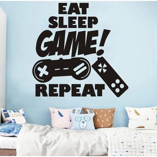 Buy Gamer Wall Decal Eat Sleep Game Controller Video Game Wall C5011