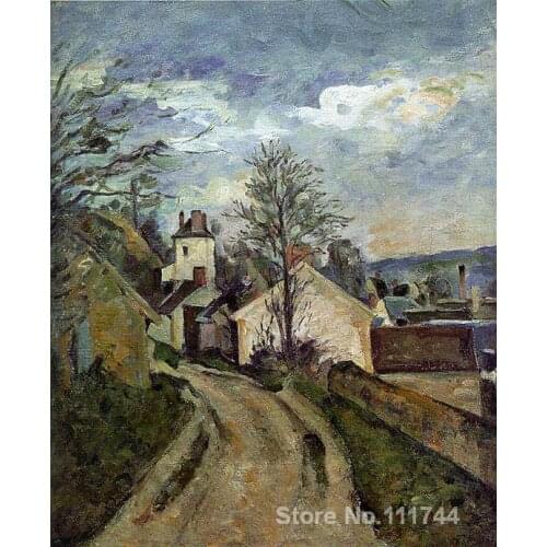 Art impressionism The House of Dr. Gachet in Auvers Paul Cezanne paintings reproduction High quality Hand painted