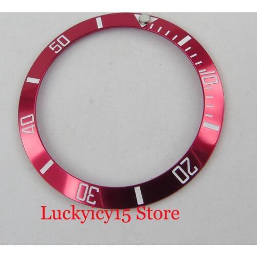 Aluminum Alloy Watch Bezel Ring 38mm Fit for 40mm Automatic Mens Watch