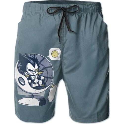 Summer Men Beach Shorts Breathable Quick Dry Humor Graphic Sports 573. Mechanic Capsule Goku,Manga,anime,Gohan,sayajin Pants
