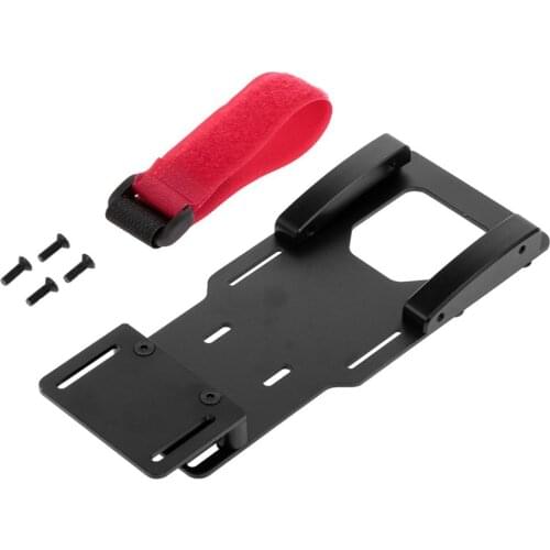 RC Car Metal Low Gravity Center Battery Mounting Plate with Tie for 1/10 RC Crawler Car Axial SCX10 II 90046 90047 Model Accs