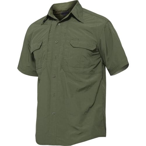 Summer Military Men Short Sleeve Camping Hiking Shirt Mens Brand Social Clothing Chemise Homme Camisa Masculina 2XL