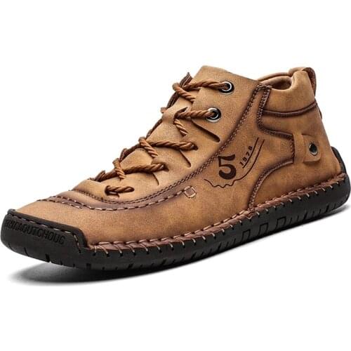 Men Vintage Ankle Boots Comfortable Casual Shoes Men Fashion Casual Boots Male Suitable Shoes Outdoor Comfortable Sneakers Men