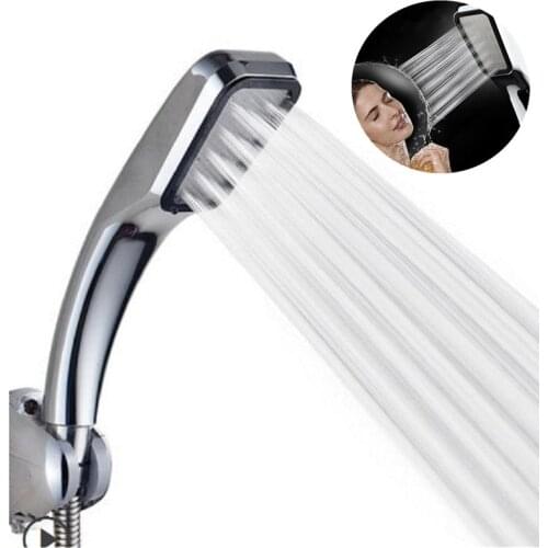 High Pressure Shower Head Bathroom 300 Holes Water Saving Shower Head Powerfull Boosting Spray Bath Handheld Shower Head
