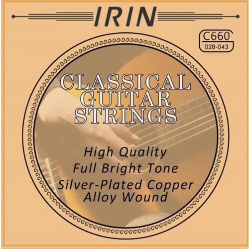 Finest 6pcs Metal Nylon Strings Clear Sound for Classical Guitar Parts