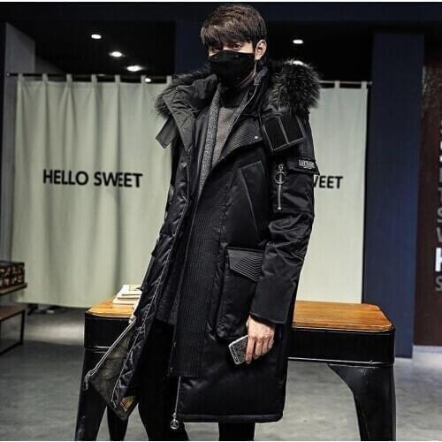 New Mens Coat Long Nian Winter New Down Cotton Jacket