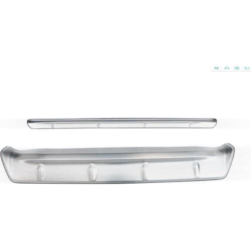 Stainless Steel Exterior Front & Rear skid Plate bumper board Cover 2pcs Fit For Subaru XV 2018 2019