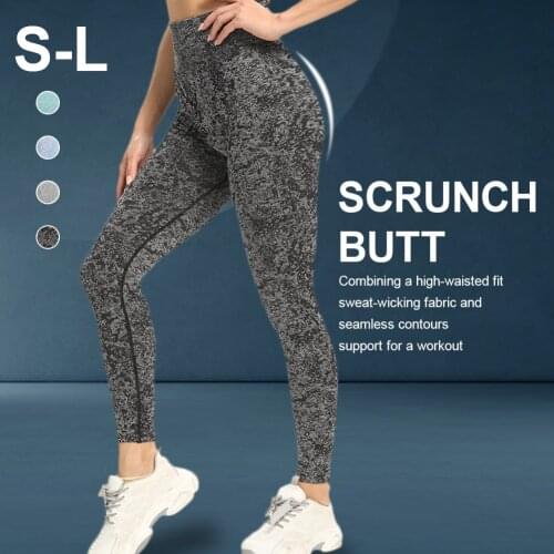 Women Seamless Leggings High Waist Yoga Pants Butt Lifting Push Up Leggings Workout Tights Gym Fitness Athletic Activewear