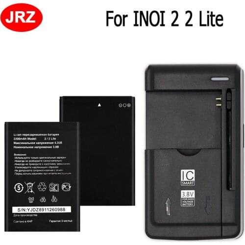 1Lot=2PCS+1Charge​ For INOI 2 2 Lite Battery High Quality Mobile Phone Replacement Backup Batteria 2200mAh For INOI 2 2 Lite