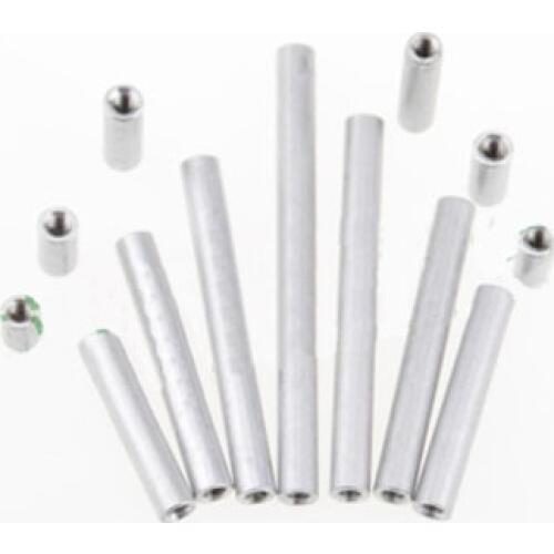 1pcs M6 Long nut Round aluminum column Connecting columns Al tie rod body Outer diameter 10mm 45mm-90mm Length