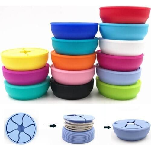 1Pcs Foldable Earphone Cables Holder Silicone Headphone Cable Storage Box Portable Winder Cable Organizer 6.5*2cm