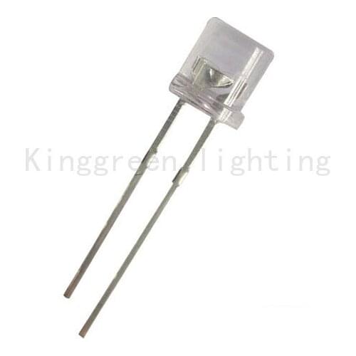 1000X High quality 3mm flat top F3 LED chip White / red / green / blue / yellow/850nm /940nm / 395-410nm led diode free shipping