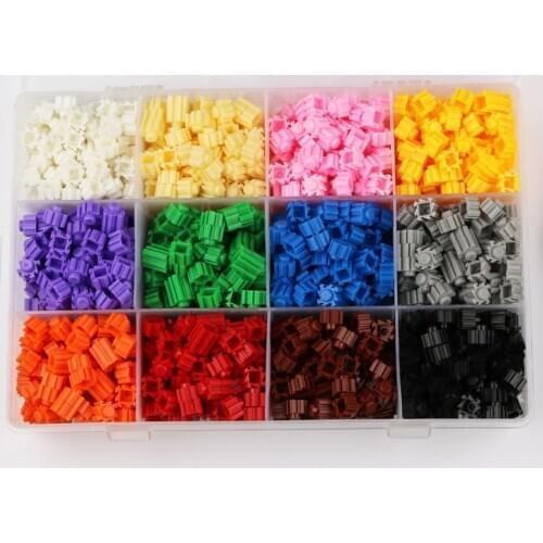 1200pcs Box packagin particles Blocks Designer Creative Blocks Brick DIY Building Blocks Educational Toys Bulk For Children Gift