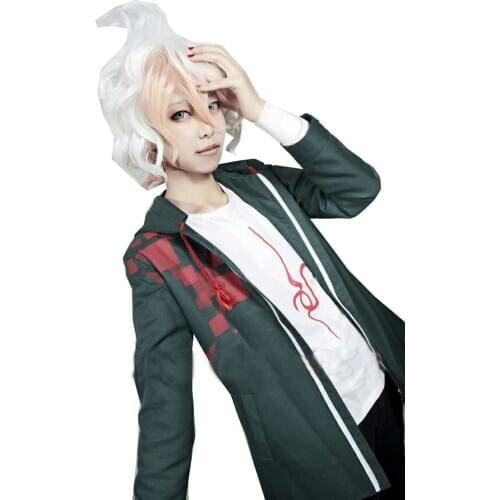 2020 Hot Selling Super Danganronpa 2 Nagito Komaeda Nagito Army Green Color Cosplay Costume