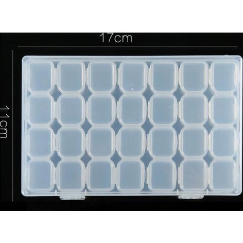 28Lattices Dismountable Diamond Painting Boxes Diamond Embroidery Accessories Cross Stitch Cases Home Storage Storage Organizer