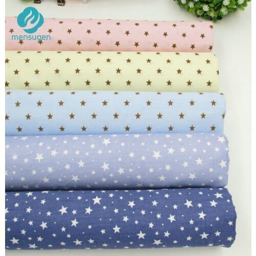 50cm*160cm Stars Printed Cotton Fabric for Baby quilts Pillow Cushions Sewing Fabric Material Telas to Patchwork Home Decoration