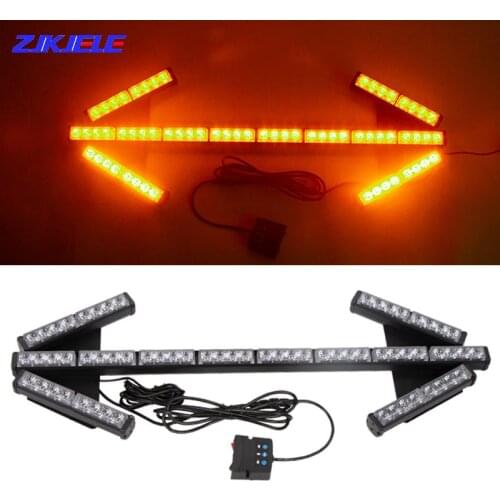 64LED Bright Flashing Strobe Car Arrow Lights Traffic Safety Warning Lamp Construction Sprinkler Truck Road Indicator 12V-24V