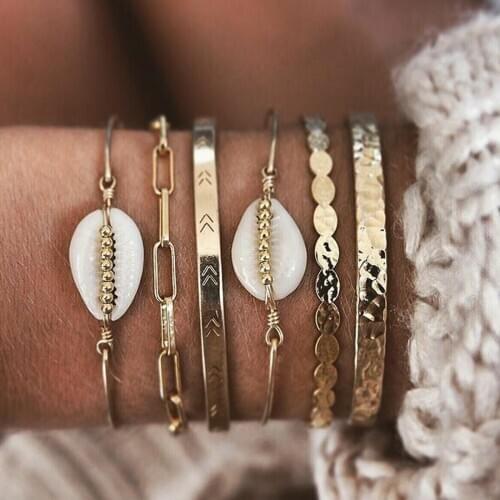 AXCLJUAN Golden Bracelets