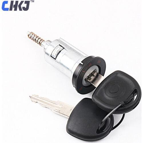 CHKJ Car Ignition Lock Barrel Cylinder Auto Door Lock Cylinder For Opel 01-04 Zafira With 2pcs Keys For Locksmith Free Shipping