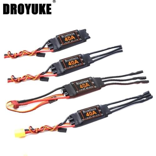 Droyuke 40A Brushless ESC Drone Airplanes Parts Accessories Speed Controller Motor RC Toys FPV Durable Quadcopter Helicopter