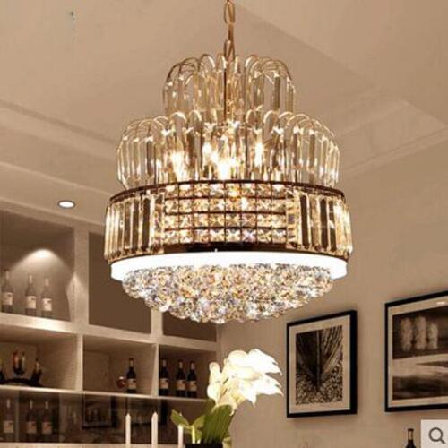 European crystal chandelier led restaurant chandelier modern minimalist dining room table bedroom room lighting living room lamp