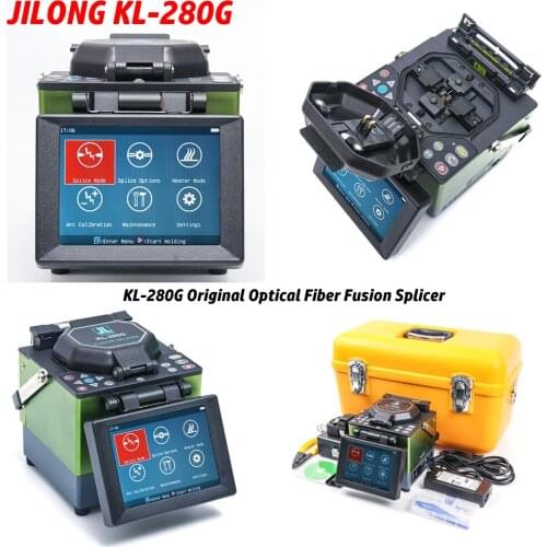 Brand New FTTH Toolkit Fusion Box JILONG KL-280G Original Optical Fiber Fusion Splicer Kit Cleaver Fusion splicing Machine