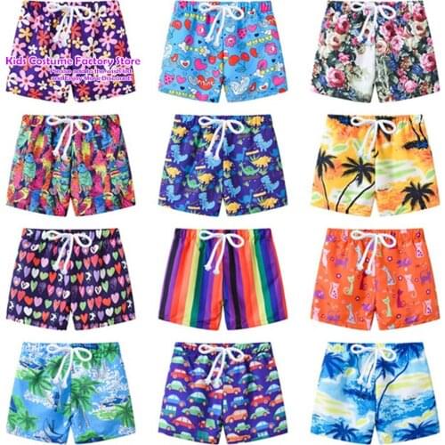 Summer 2-7Y Children Shorts Cotton Shorts For Boys Girls Flower Color Shorts Kids Beach Short Sports Printed Shorts Pants