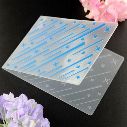 Meteor Plastic Embossing Folders for DIY Scrapbooking Paper Craft/Card Making Decoration Supplies Y021