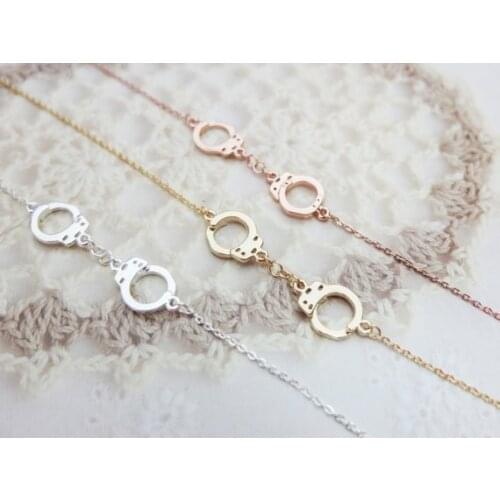 Fashion handcuffs necklaces Cartoon tool type pattern necklace for women