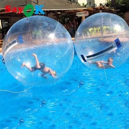 SAYOK 2m Dia Inflatable Water Walking Ball Human Hamster Ball Giant Inflatable Ball Water Zorb Ball