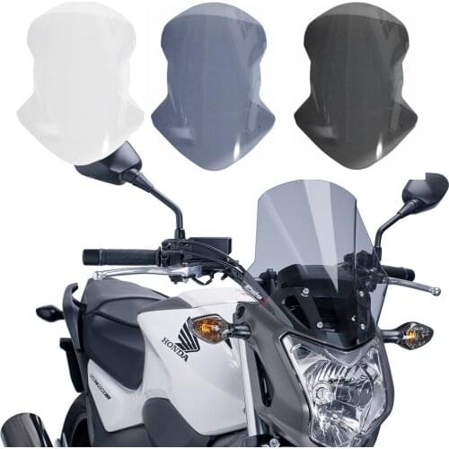 Motorcycle Front Windshield Wind Deflector Parts For Honda NC700X NC750X 2016 2017 2018 2019 Clear Black Smoke