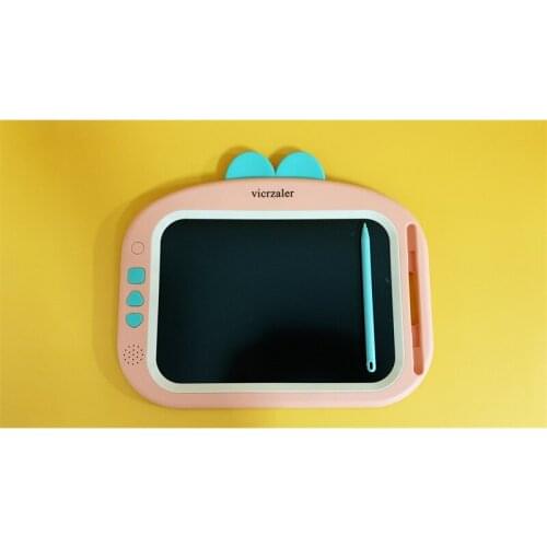 Vicrzaler Lcd writing tablet colorful screen cute box & drawing board cushion personalized gifts for boys and girls