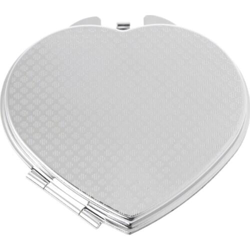 Portable Hand Pocket Various Shapes Double Folded-Side Stainless Steel Mirror U2JD