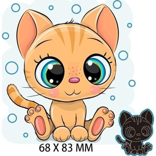 68*83mm KITTY new Metal Cutting Dies for decoration card DIY Scrapbooking stencil Paper Craft Album template Dies