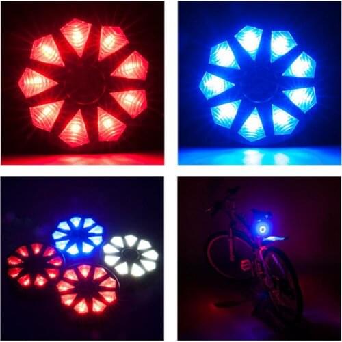 Bicycle Valve Lamp Spoke Light Motorcycle Bike Tyre Tire Wheel Lights LED Flash Spoke Light Outdoor Cycling Lights USB Charging