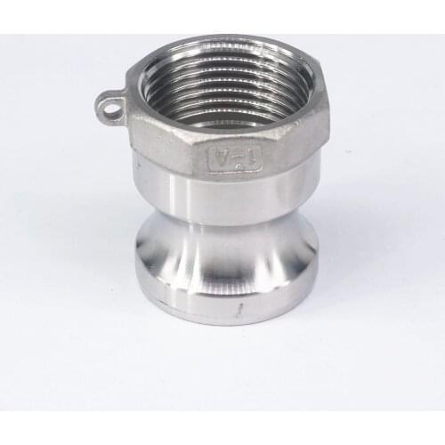 1-1/4" BSP Female Thread 304 Stainless Steel Type A Plug Camlock Fitting Cam and Groove Coupling