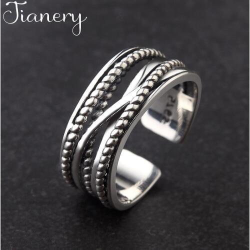 JIANERY New Silver Color Multi-layer Rings For Women Fashion Wedding Ring Jewelry Anel