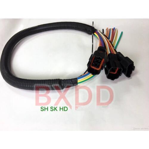 Kobelco Excavator Electronic Pump Plug Wiring Harness 3 lines Kobelco Excavator Wiring Harness Outside Wiring Harness