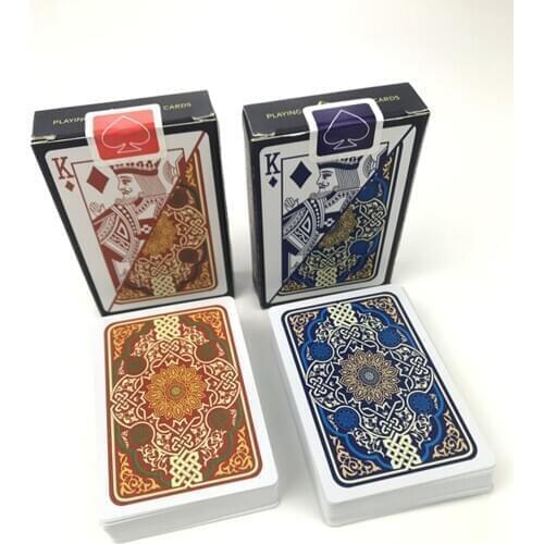 10Sets/Lot Plastic Playing Cards Baccarat Texas Hold'em Waterproof Frosting Poker Card Board Bridge Pokers Game Entertainment