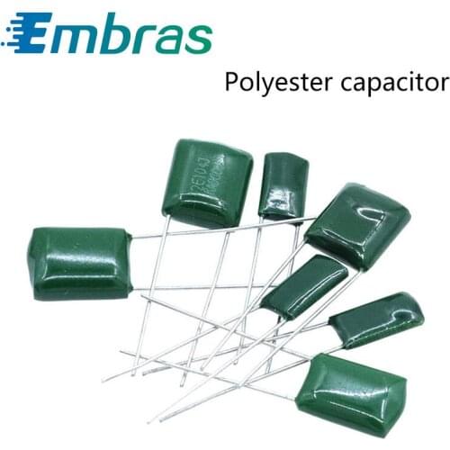 100V 630V Polyester Capacitor 100nF 0.1uF 2A104J 103J 223J 222 472 473J Capacitor 50Pcs