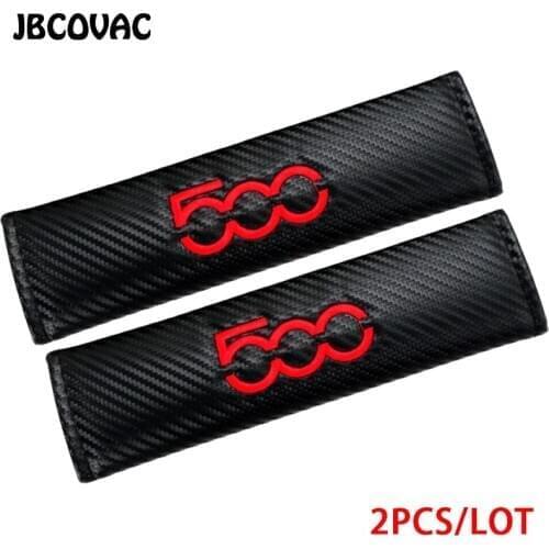 2pcs Car Styling Accessories Sticker Shoulder Padding Cover Fit For Abarth 500 124 For Fiat Punto Ducato Palio Bravo Tipo Emblem