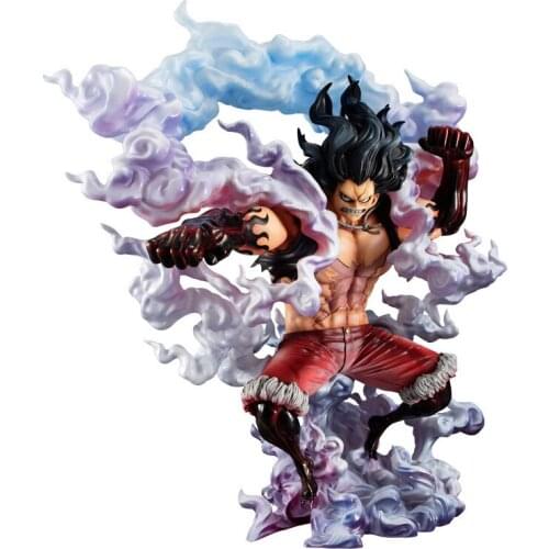 28CM King of Artist Luffy Figure Gear 4 The Snakeman Luffy PVC Collection Model Toy Anime One Piece Monkey D Luffy Action Figure