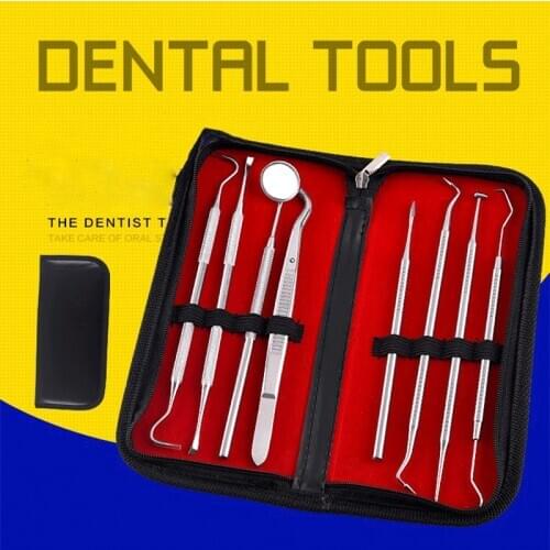 8pcs Dental Odontologia Kit Stainless Steel Teeth Cleaning Set Dentistry Oral Tools Engraving Knifves Wax Carving Instrument