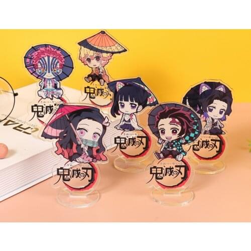 Anime Demon Slayer Desktop Standing Sign Cosplay Badge Tomioka Giyuu Kochou Shinobu Comicon Gift